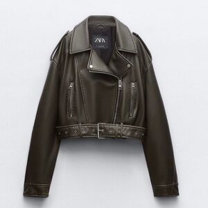 Zara Faux Leather biker jacket